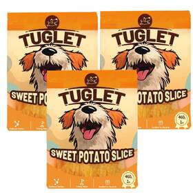 Tuglet 795850910547 Sweet Potato Roll Dog Treats Soft Chew Natural Snacks 3-pack 3 X 460g/1 Lb