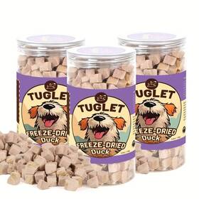 Tuglet 795850910592 Freeze-dried Duck Dog Treat Delicious And Healthy Snacks 3-pack 3 X 130g/4.6oz