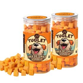 Tuglet 795850910608 Freeze-dried Pumpkin Dog Treat Healthy Snacks For Dogs 2-pack 2 X 65g/2.3oz