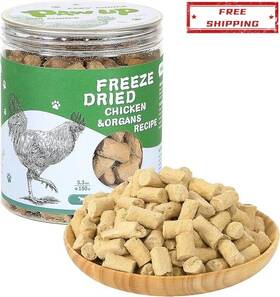 Tuglet 795850910974 Freeze Dried Chicken Breast&organs Recipe Dog Treats Natural Ingredients 5.3 Oz