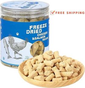 Tuglet 795850910981 Freeze Dried Dog Treats Natural Chicken And Salmon Recipe For Dogs Cats 5.3 Oz