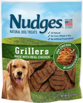 014137 Tyson Foods-child Blue Buffalo Nudges Grillers Natural Dog Treats Chicken 16oz Bag