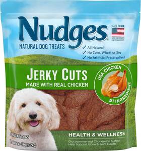 014140 Tyson Foods-child Blue Buffalo Nudges Jerky Cuts Natural Dog Treats Chicken 36oz