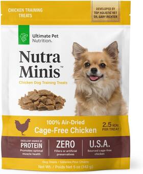 Ultimate Pet Nutrition 313054835895 Nutra Minis Dog Air-dried Training Treats 5 Oz Chicken