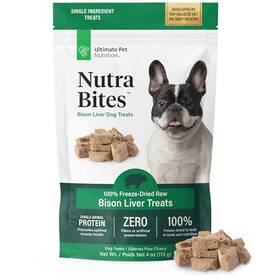 B0clqrvcmr Ultimate Pet Nutrition Nutra Bites Freeze Dried Raw Bison Liver Dog Treats 4 Oz