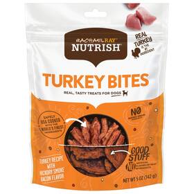 Un Brand 313090248291 Rachael Ray Turkey Bites Dry Dog Treats And Hickory Smoke Bacon Soft Trea