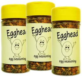 Unique Flavors 313054272218 Egghead Trio Scrambled Eggs Topping Each 2 Oz Easy Shaker 3-pack - Flavor