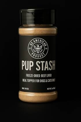 Us American Product 735380182106 Pup Stash Freeze-dried Beef Liver Meal Topper For Dogs And Cats 3oz