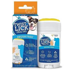 Vetality 190623300547 Twist And Lick Dental Gel For Dogs Cleans Teeth Freshens Breath 24 H