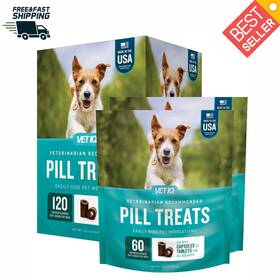 Vetiq 818145019876 Soft Chew Pill Treats Chicken Flavored 60 Ct. 2pk