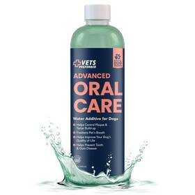 Vets Preferred 863608000403 Oral Care Water Additive For Dogs - Healthy Mouth Dog Breath Freshener Mouthw