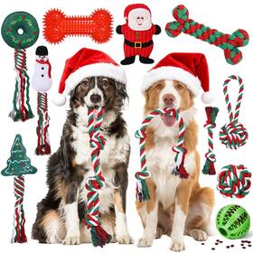 B0frscd7z5 Vinsot 12 Pack Christmas Dog Gifts Large Chew Toys For Aggressive Chewers Re