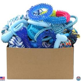 B0c3hccvkk Visit The Beiker Store 20-piece Puppy Chew Toy Set - Blue Teething Toys For Small Dogs And Ropes