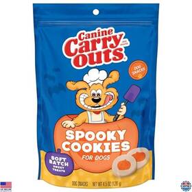 B0dtq64wy4 Visit The Canine Carry Outs Store Halloween Spooky Cookie Dog Treats 4.5oz - Tasty Snacks
