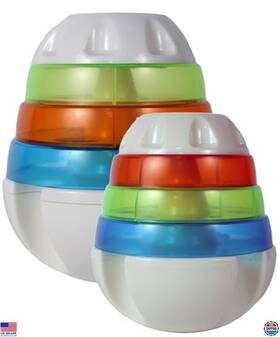 43505 Visit The Jw Store Pet Treat Tower Toy For Small Pets - Fun White Design With Colorful Rings