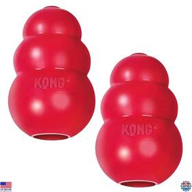 B0f7kcrv4m Visit The Kong Store Classic Stuffable Dog Toy - Fetch And Chew For Medium Dogs Durable Rubber