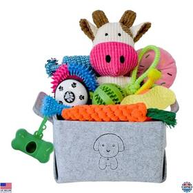 Dog007 Visit The Mrsohret Store 20-piece Puppy Chew Toy Set - Rope Toothbrush Treat Balls Plush And Squeaky