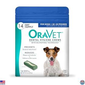 73245 Visit The Oravet Store Dental Hygiene Chews For Small Dogs Oral Care With Delmopinol Vanilla
