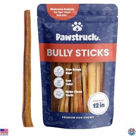 B0cdfjwvzd Visit The Pawstruck Store 12 Inch All-natural Bully Sticks For Dogs - Rawhide-free Low Odor 1 Lb