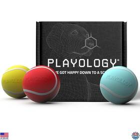 B0dyl87q75 Visit The Playology Store Dog Toys Gift Set Scented Chew Balls - Peanut Butter Chicken Beef