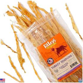 B0c21kv7l1 Visit The Rileys Store Turkey Tendons For Dogs Made In Usa And Sourced - Single
