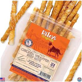 B0c8pph1sq Visit The Rileys Store All-natural Chicken And Beef Chew Sticks - Usa Sourced 21 Small Twists