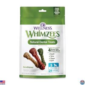 Whz302 Visit The Whimzees Store Brushzees Dental Chews For Dogs Natural Wellness Treats Small 24 Ct