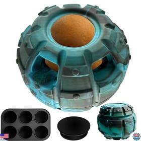 Pz005-3b Visit The Yipetor Store Large Interactive Frozen Treat Dispensing Dog Toy - Chewable Rubber