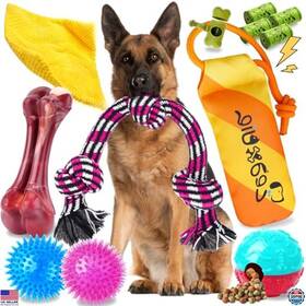 Zuct8-mx1 Visit The Zeaxuie Store 12-pack Heavy-duty Dog Chew Toys For Aggressive Chewers - Rope And Bone