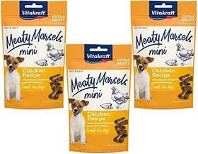 Vitakraft 051233359762 3 Pack Of Chicken Mini Meaty Morsels Dog Treats 1.69 Ounces Each With Sweet
