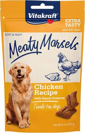 35979 Vitakraft Meaty Morsels Treats For Dogs - 4.2 Ounce Pack Of 1 Brown