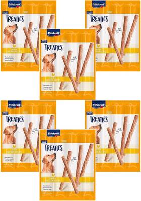 Vitakraft 445043452486 Treaties For Dogs Smoked Chicken Recipe Munchable Treat Sticks 24 Pk