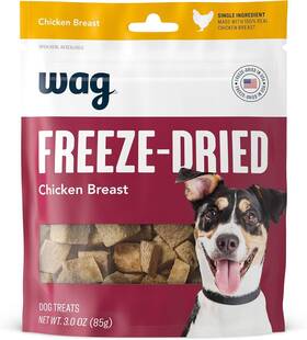 Wag 195515000116 Amazon Brand - Freeze-dried Raw Single Ingredient Dog Treats Chicken Breast 3