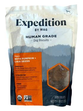 Wag 195515050913 Expedition By Pumpkin Seed Dog Biscuits With B6 - 10 Oz Pet Treats Ex 2/26