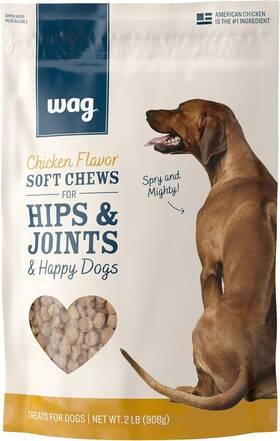 Wag 842379109874 Amazon Brand Chicken Flavor Hip And Joint Training 2 Pound Pack Of 1