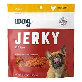 Wag 842379154690 Amazon Brand Inch Chewy Whole Muscle American Jerky Made In Usa Dog Treats
