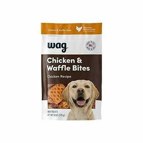 Wag 842379163708 Treats Chicken And Waffle Bites - 6oz