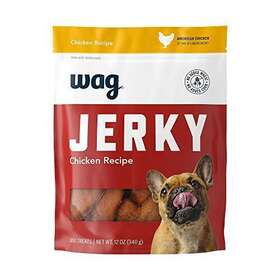 Wag 842379163753 Amazon Brand - Soft And Tender American Jerky Dog Treats Chicken Recipe 12 Oz