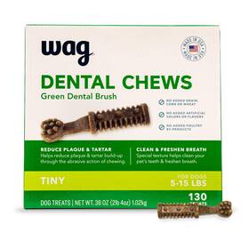 Wag 842379167454 Amazon Brand-dental Dog Treats To Help Clean Teeth And Freshen Breath - Tiny
