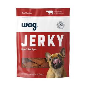 B07v9hywps Wag Amazon Brand - Soft And Tender American Jerky Dog Treats Beef Recipe 12 Oz