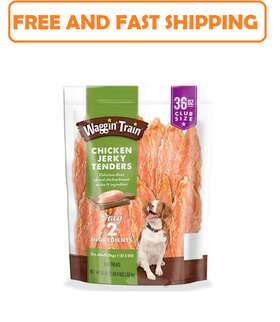 Waggin Train 313041862880 Chicken Jerky Dog Treats 36 Oz