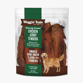 Waggin Train 807020110234 Smoked Chicken Jerky Tenders With Turmeric And Bone Broth For Dogs - 12 Oz. P