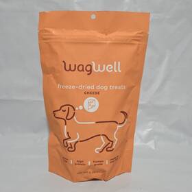 Wagwell 860009936478 Freeze Dried Cheese Dog Treats - Grain-free 5oz Exp 8-14-25