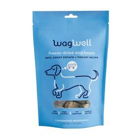 Wagwell 860011541929 Freeze-dried Beef Sweet Potato Yogurt Treats High Protein Usa Made