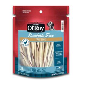Wal-mart Stores Inc. 313040464481 Olft Roy Rawhide Free Chicken Twist Sticks For Dogs 50 Count