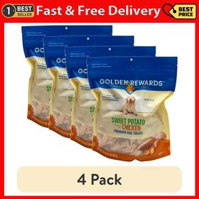 Wal-mart Stores Inc 445008146122 4 Pack Golden Rewards Sweet Potato Wrapped With Chicken Dog Treats 32 Oz