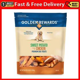 Wal-mart Stores Inc 445028740744 Golden Rewards Sweet Potato Wrapped With Chicken Dog Treats 64 Oz