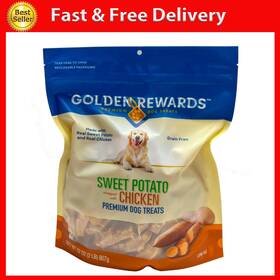 Wal-mart Stores Inc 705353345975 Golden Rewards Sweet Potato Wrapped With Chicken Dog Treats 32 Oz
