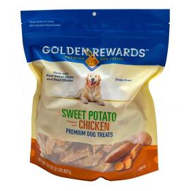 Wal-mart Stores Inc 726084491564 Golden Rewards Sweet Potato Wrapped With Chicken Dog Treats 32 Oz