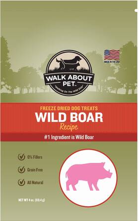 Walk About Pet 852896006686 Super Premium Freeze-dried Dog Treats 4-ounce Bag